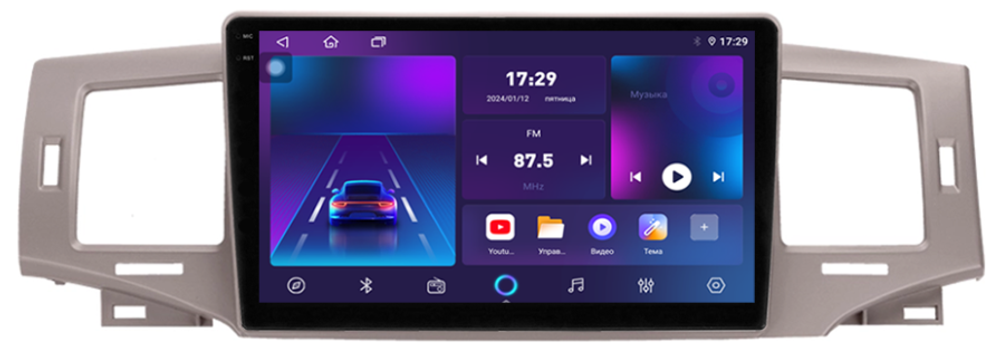 Магнитола для Toyota Corolla 120 2000-2007 - Parafar PF503RN2K на Android 13, QLED+2K, ТОП процессор, 4Гб+32Гб, CarPlay, 4G SIM-слот