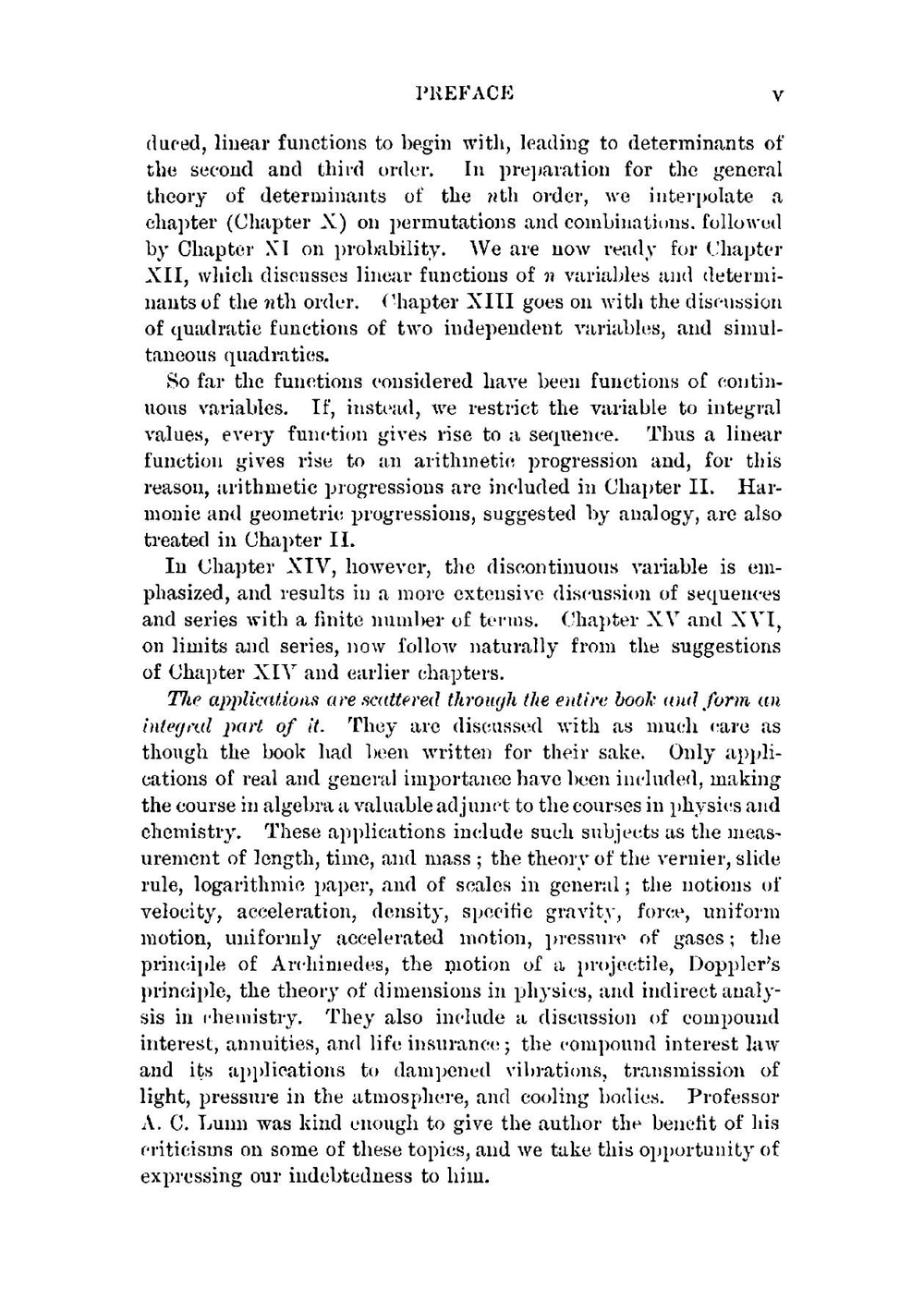 College Algebra: With Applications | Ernest Julius Wilczynski