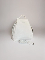 Рюкзак-сумка женская из экокожи бежевая QOZA