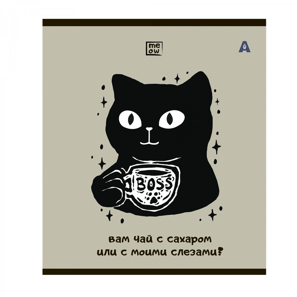 Тетрадь 48л, А5, клетка, Alingar "Удача приди", скрепка,мелованный картон (стандарт) Soft touch, блок офсет, 5 дизайнов в пленке т/у