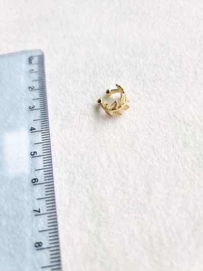 0622-з Кафф "Веточка" 10мм, позолота