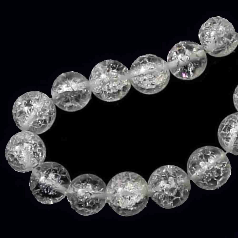 Бусина шар хрусталь кракле асс.