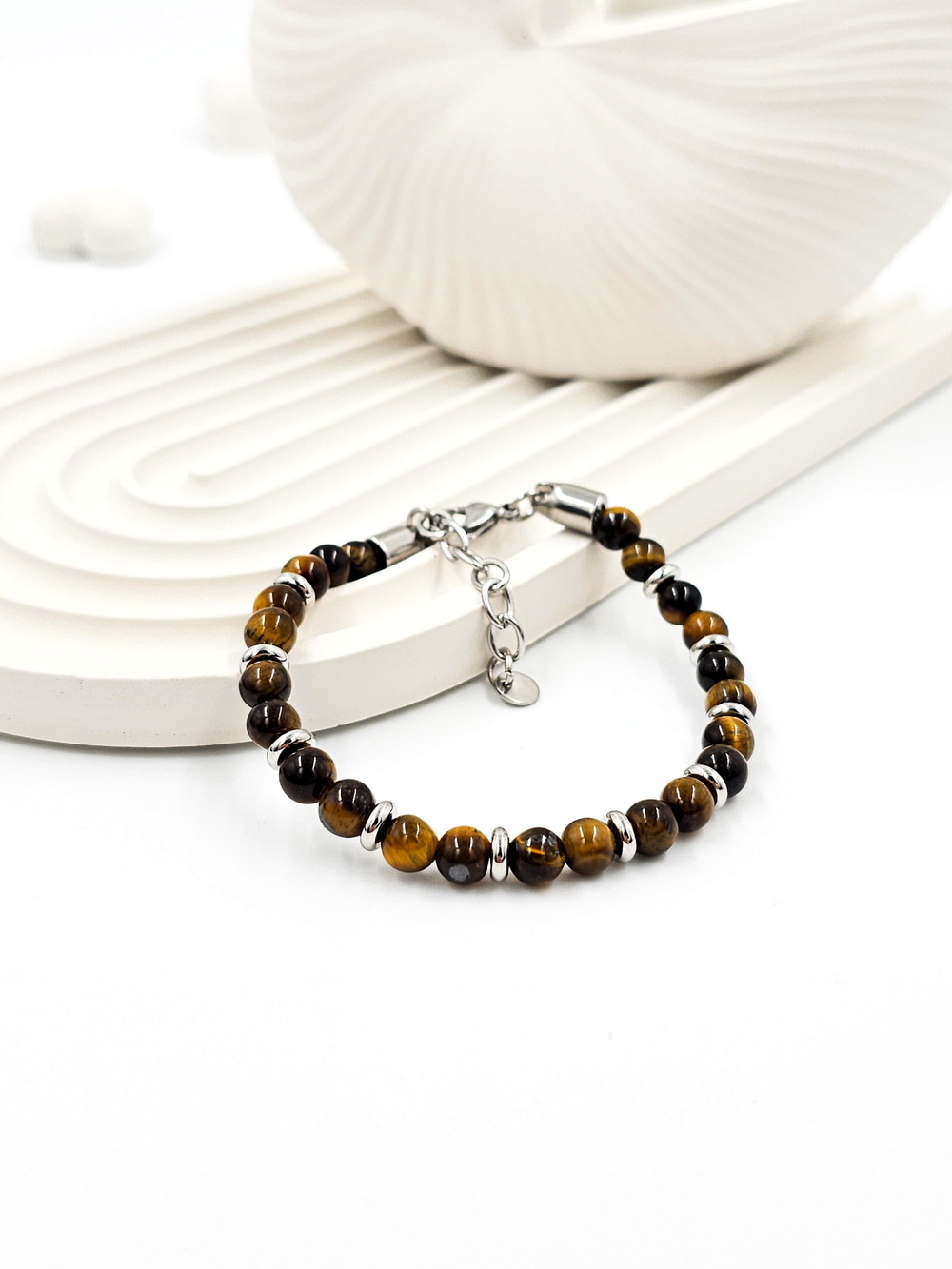 Браслет из тигрового глаза. Натуральный тигровый глаз