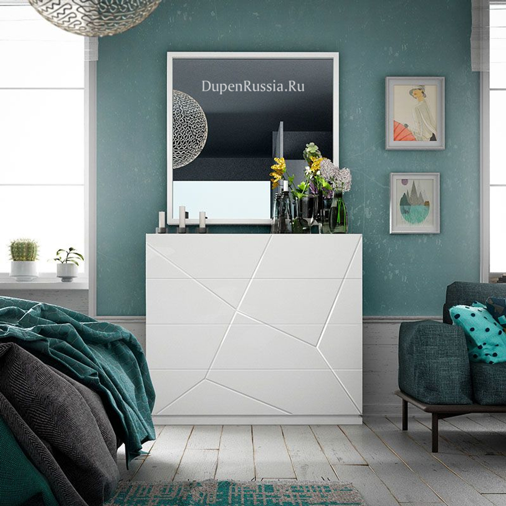 Зеркало FRANCO 1260 KIU белое