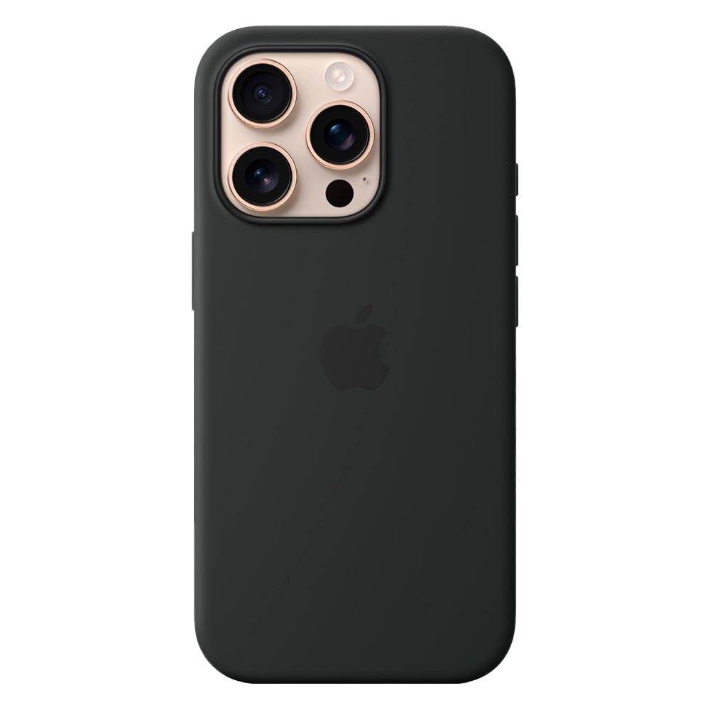 Силиконовый чехол с поддержкой MagSafe Apple Silicone Case для iPhone 16 Pro, Black (Черный)