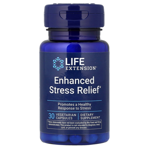 Life Extension, улучшенная добавка для снятия стресса, 30 вегетарианских капсул
