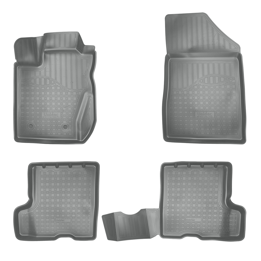 Ковры в салон Norplast/Unidec для VAZ Lada X-Ray (2015-)Полиуретан,Серый,без ящика арт.NPA11-C94-750-G