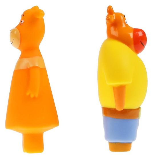 Игрушка для ванны Оранжевая корова Ма и Па КАПИТОШКА