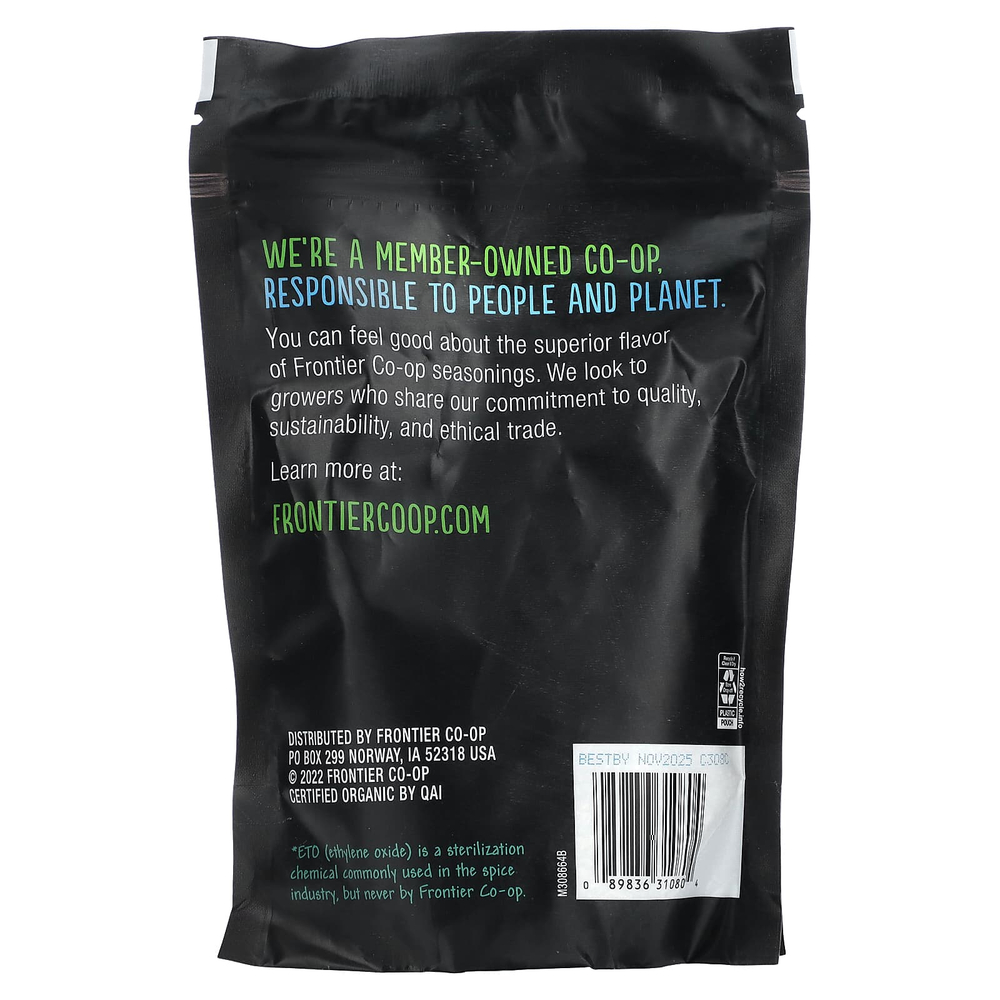 Frontier Co-op, Органический черный перец, среднего помола, 6,63 унции (188 г)