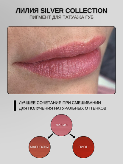 Пигменты «Silver Collection» A. Sivak. - Пигмент для татуажа бровей "Лилия"