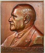 France, Pierre Dionis du Séjour Plaquette – 1942 Bronze