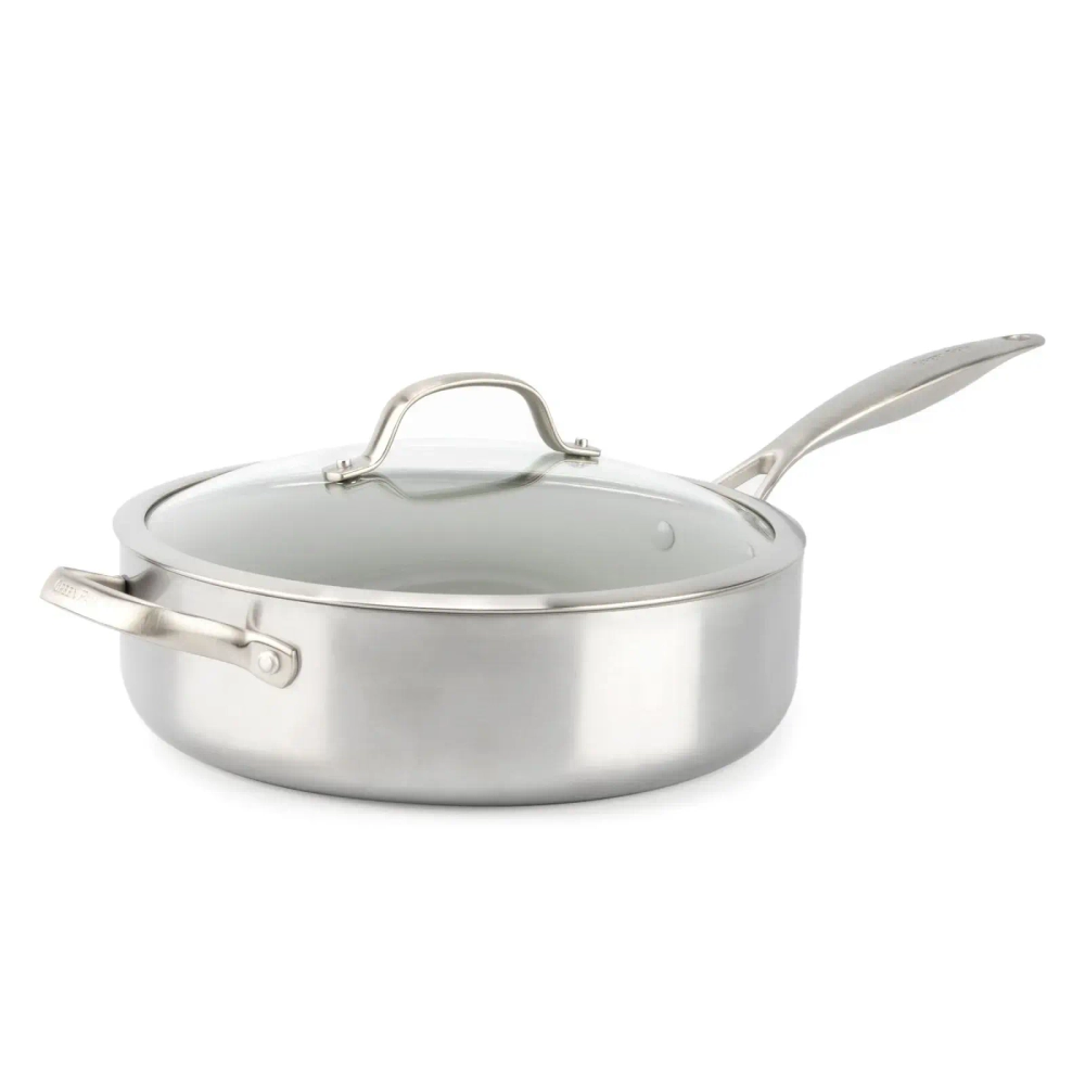 GreenPan Сковорода Venice Pro 28 см 4,8 л everyshine светло-серая с крышкой