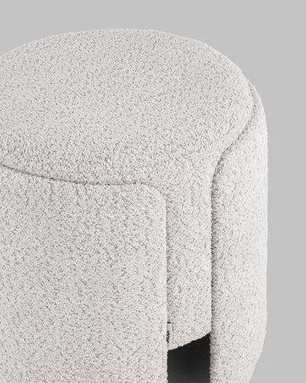 Пуф Taks букле светло-серый