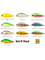 Воблер Pontoon21, Bet-A-Shad 63F-SR, 63мм, 7.3 гр., 0.1-0.3 м.