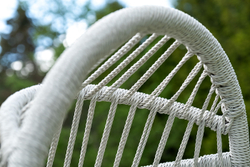 "Севилья" кресло-кокон из искусственного ротанга, цвет светло-серый