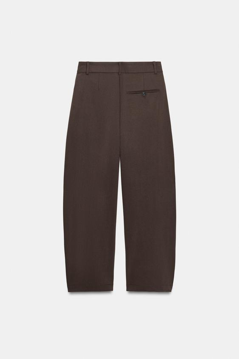 ZARA БРЮКИ BALLOON, ТЕМНО-КОРИЧНЕВЫЙ