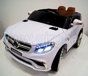 Детский электромобиль River Toys Mercedes E009KX белый