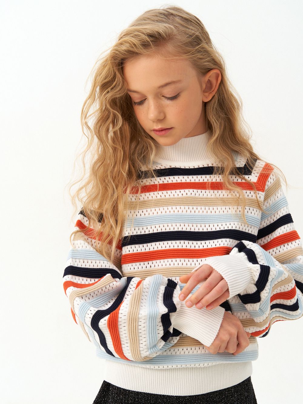 Джемпер для девочки AT1215 мультиколлор