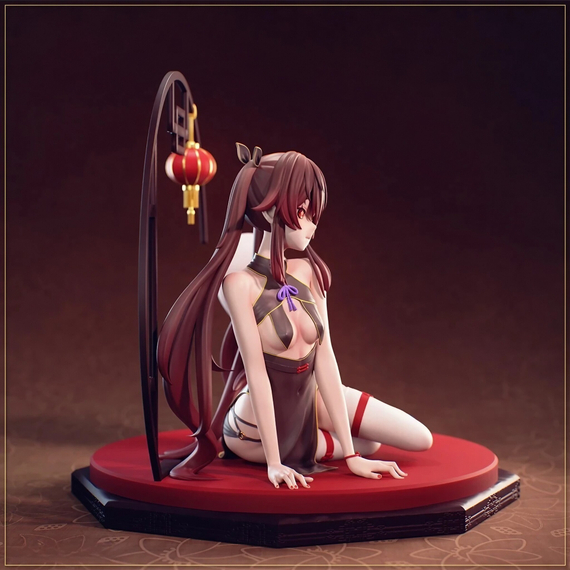 Hu Tao with ghost - Genshin Impact