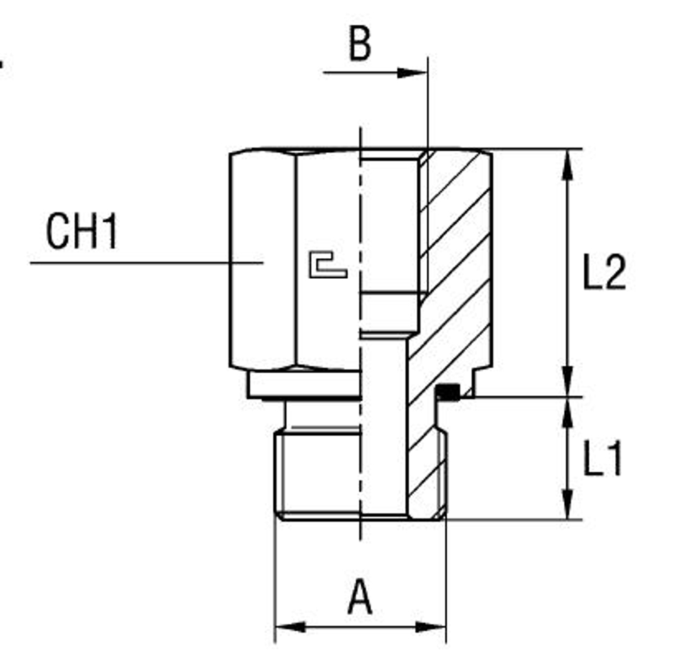 Соединение PFE BSP 1/2 - BSP 3/4