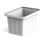 Ванна пищевая белая Полимер-Групп 400 л.(1275x875x730см;30кг;) - арт.559232