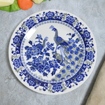 Тарелка мелкая 20см Павлин гладкий край (00104167)