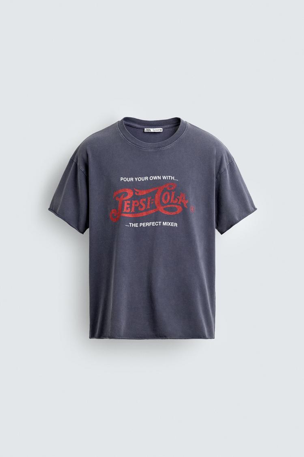 ZARA ФУТБОЛКА С ПРИНТОМ PEPSI © PEPSICO, МОРСКОЙ СИНИЙ