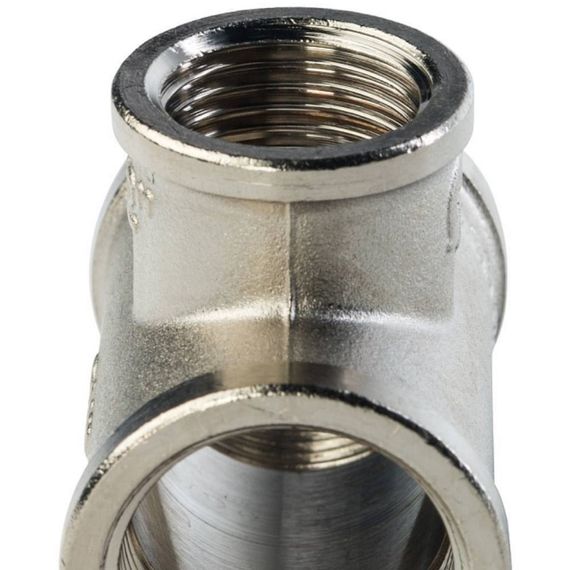 Тройник переходной STOUT никелированный ВВ 3/4х1/2х3/4 купить в Москве и Московской области по низкой цене с доставкой по России — (4) Тройник переходной STOUT никелированный ВВ 3/4х1/2х3/4 — (4)