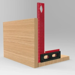 FNICEL Линейка/угольник 300мм, Алюминий