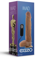 Реалистичный вибратор на присоске Mad Oscar - 24 см. (Цвет: телесный)