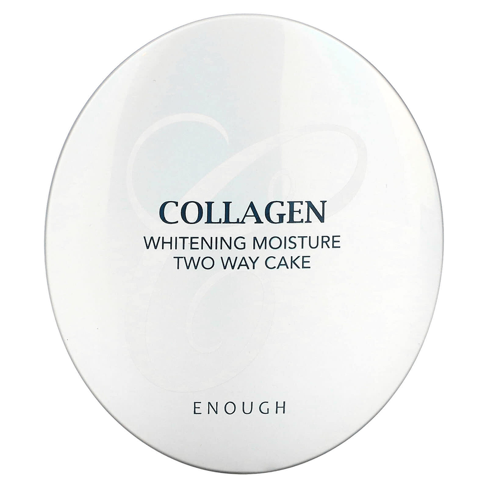 Enough, Collagen, Whitening Moisture Two Way Cake, SPF 28 PA ++, # 21, 26 г