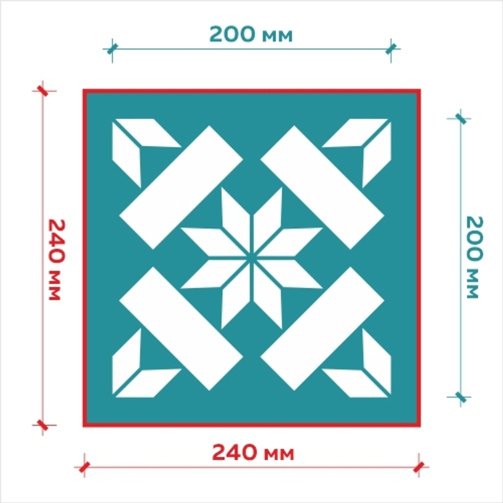 Клеевой трафарет 001