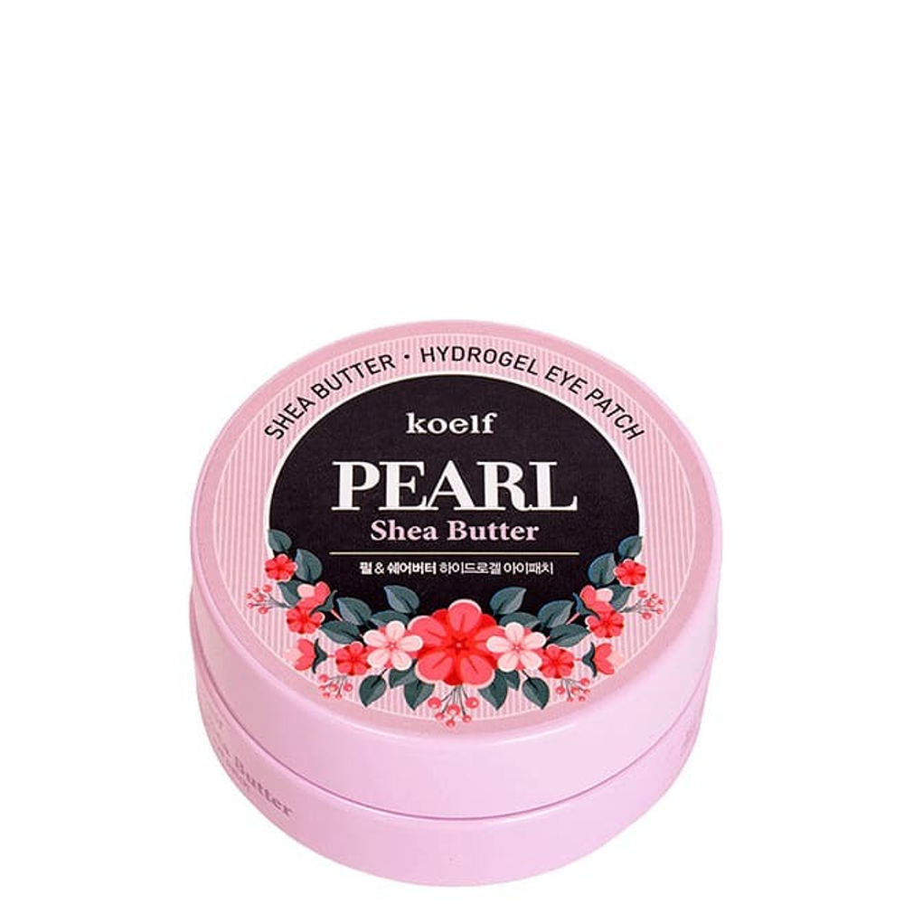 Патчи для век Koelf Pearl and Shea Butter гидрогелевые с жемчужной пудрой и маслом ши 60 шт