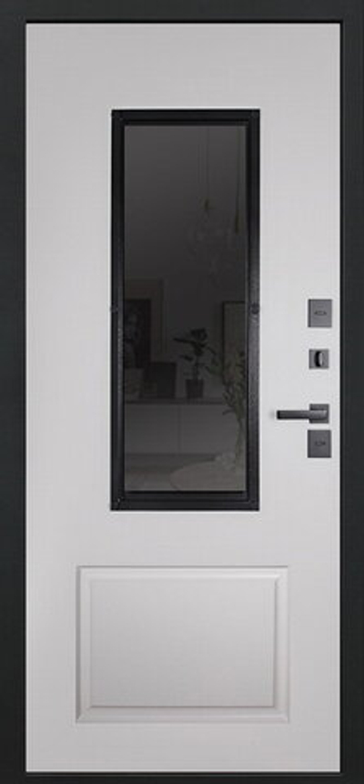 Стальная дверь "Galant" с окном (терморазрыв 3к). Заказная модель.