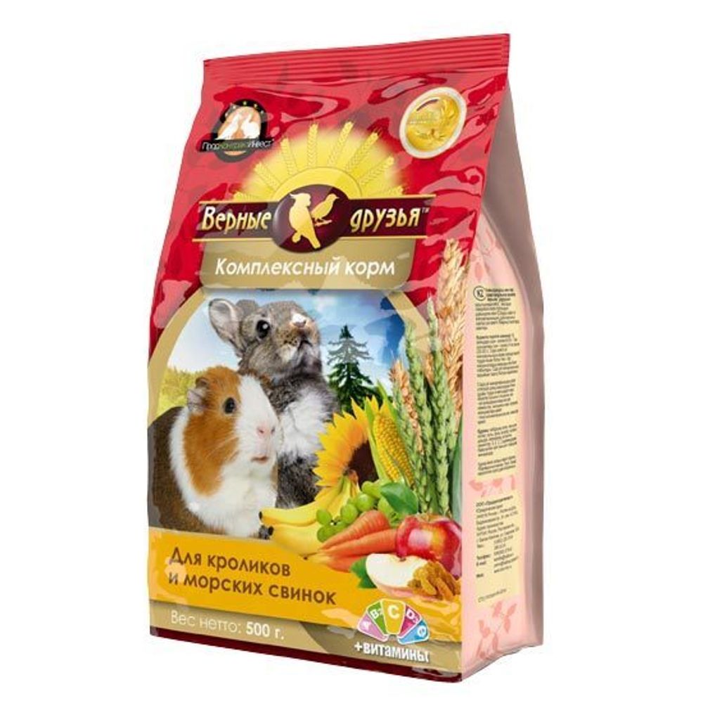 Верные друзья ЭКОНОМ, Корм для кроликов, 500 г