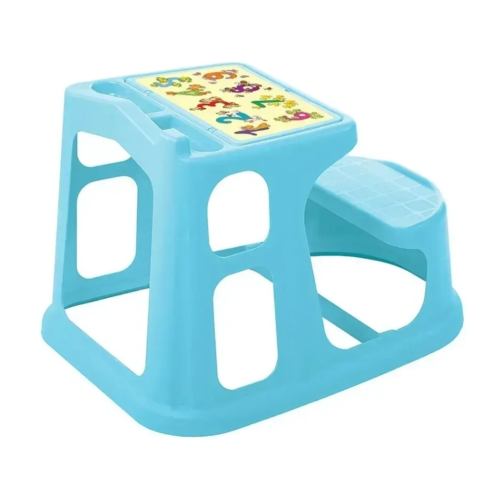 СТОЛ-ПАРТА ДЕТСКАЯ С АППЛИКАЦИЕЙ 730х500 ММ (голубой)