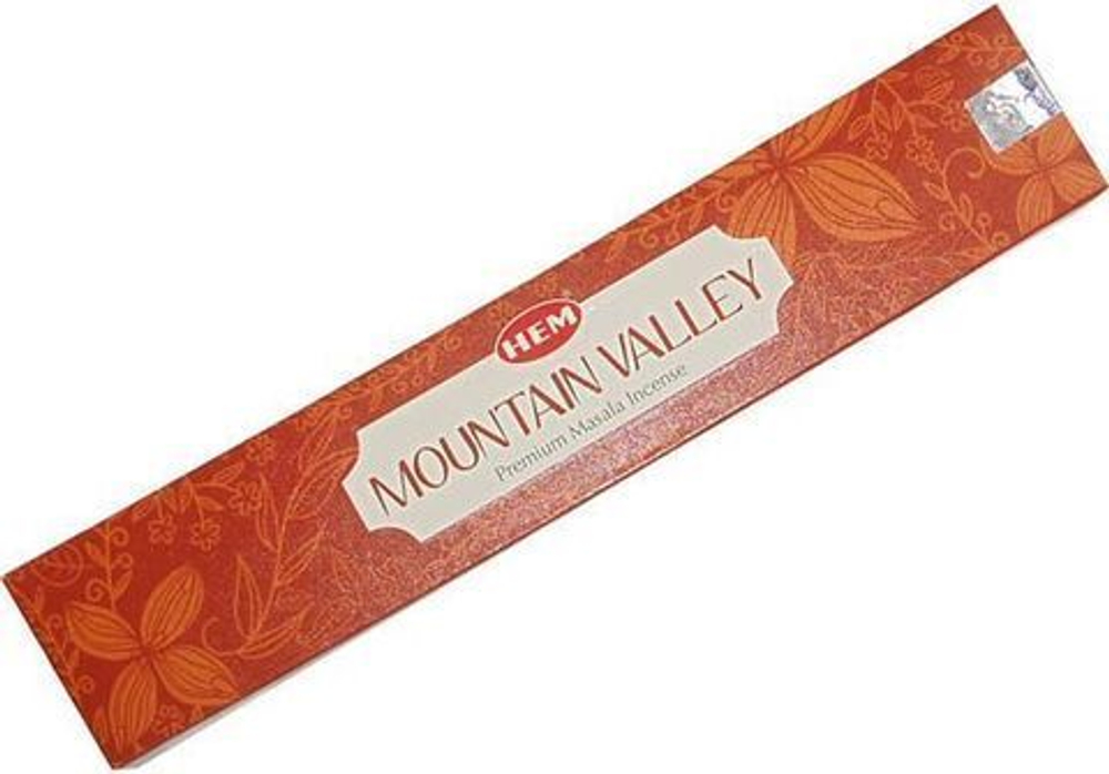 HEM Mountain Valley Premium masala Благовоние-масала Горная долина (алое вера, пачули, шалфей), 15 г