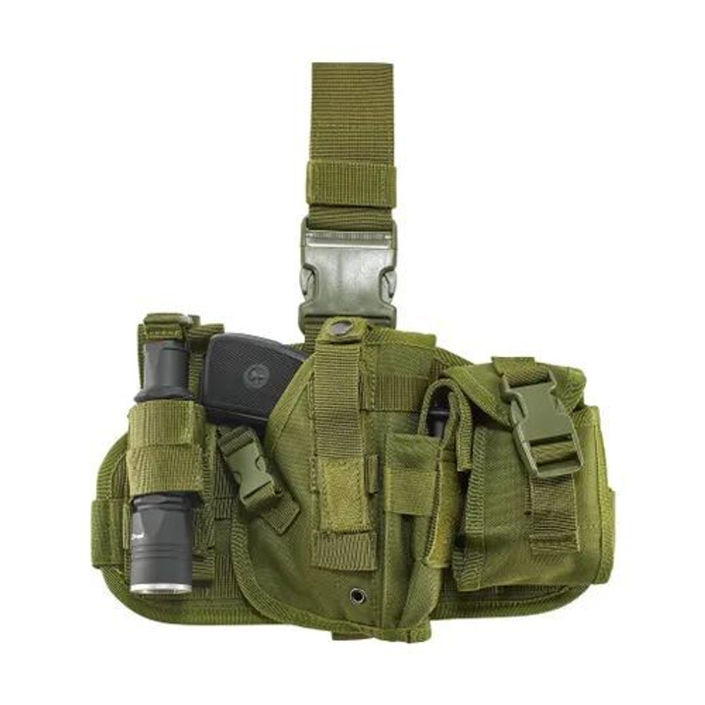 Кобура набедренная на платформе Molle олива
