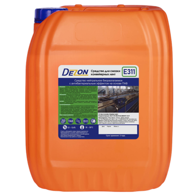 Смазка для конвейерных лент с моющим и дезинфицирующим эффектом, E311, 20 кг