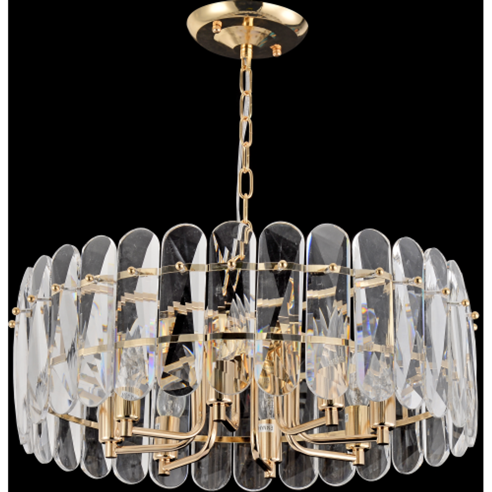 Люстра Rivoli Janice 1044-308 8 х Е14 40 Вт хрусталь | Хрусталь