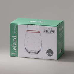 НАБОР СТАКАНОВ "SWEETY" ИЗ 2 ШТ. 520 МЛ