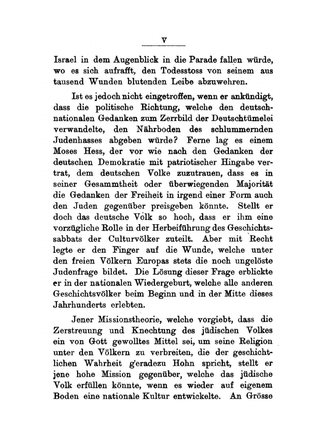 Rom Und Jerusalem. Die Letzte Nationalitätsfrage.Briefe Und Noten | M.Hess