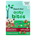 Beech-Nut, Oaty Bites, для малышей с первым прорезыванием зубов, ягодное ассорти, 7 пакетиков по 20 г (0,7 унции)