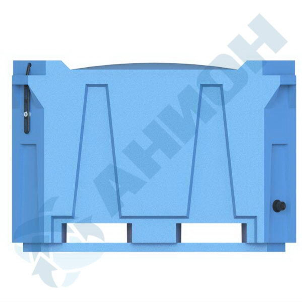 Изотермический контейнер 600 л с крышкой Анион 600 л.(1240x1040x840см;синий) - арт.559524