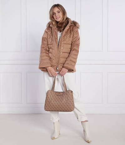 пуховая куртка laurie GUESS - коричневый(W2BL60 WEX52)