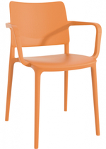 Кресло пластиковое Papatya Joy-K, оранжевый