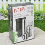 Набор походный 3 предмета (термос 1л, термос суповой 0,75л, кружка 300мл)