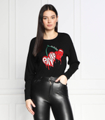 Хлопковый свитер mercurio maglia 100 wo + jacqu Pinko - черный(100415 A0KV)