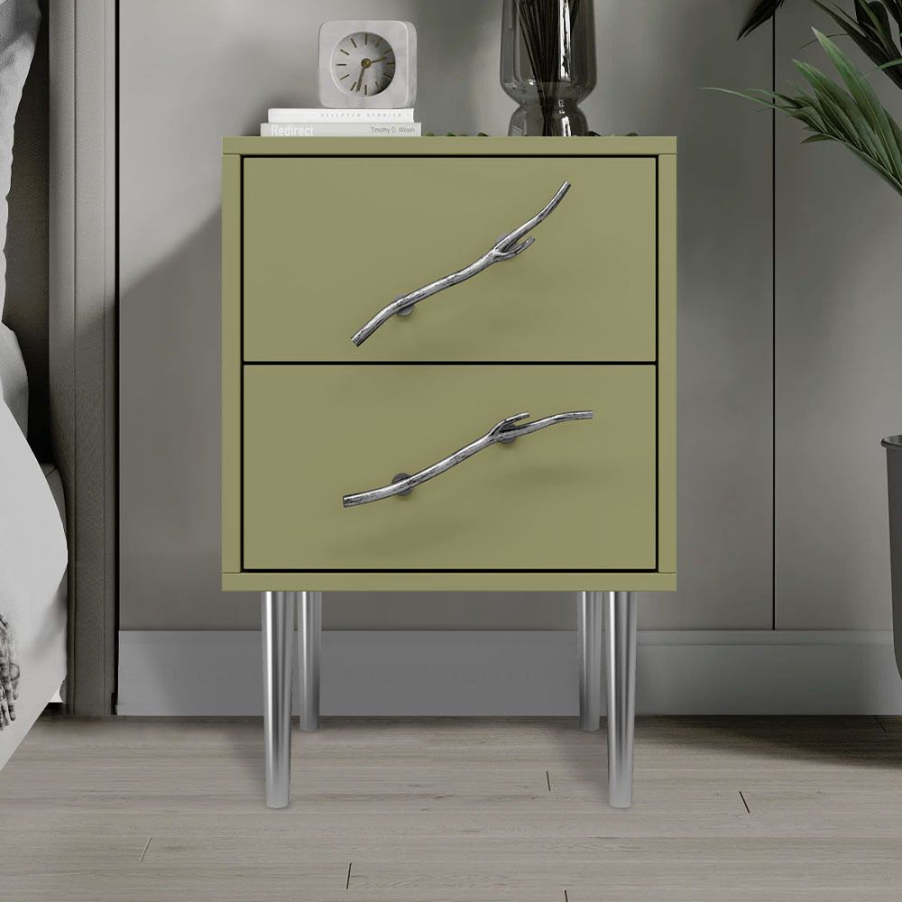 Тумба Арт Колор matte Стайл Сильвер Зеленая олива матовая