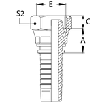 Фитинг DN 20 DK (Г) 30x2 (накидная гайка)